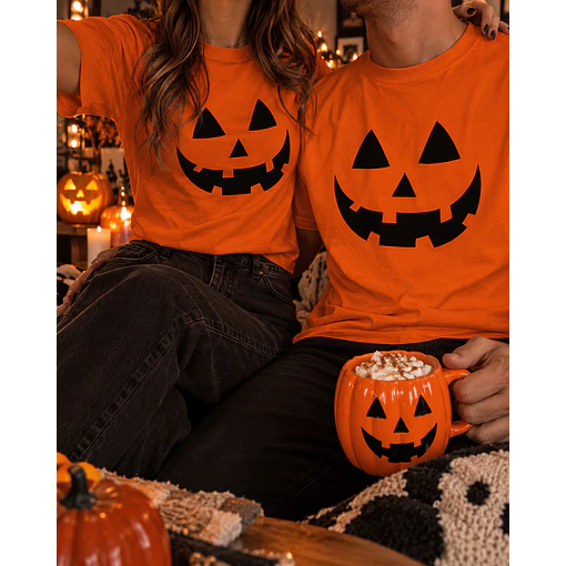 Polera Naranja Halloween