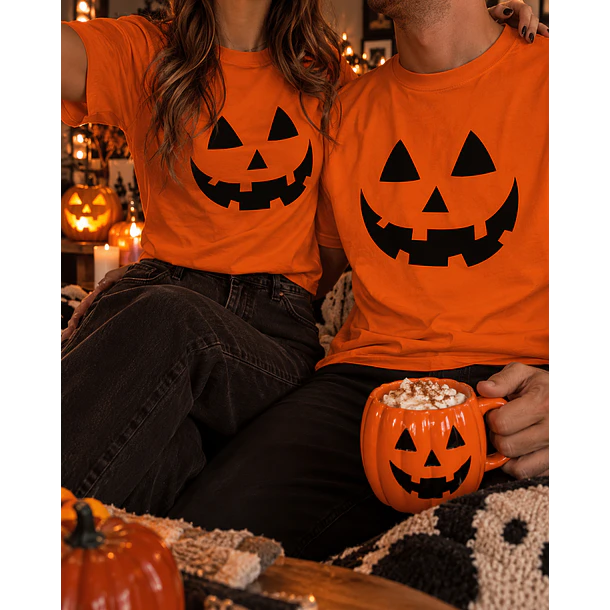 Polera Naranja Halloween