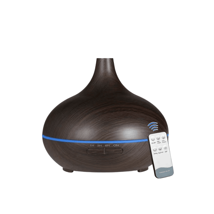 Humidificador Difusor Control Remoto Color Nogal 400ml  2