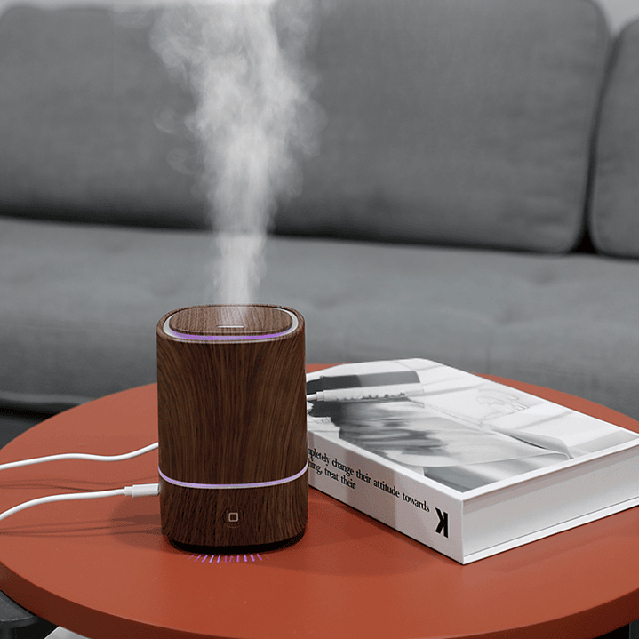 Humidificador Difusor de Aromas 150ml Color Nogal 2