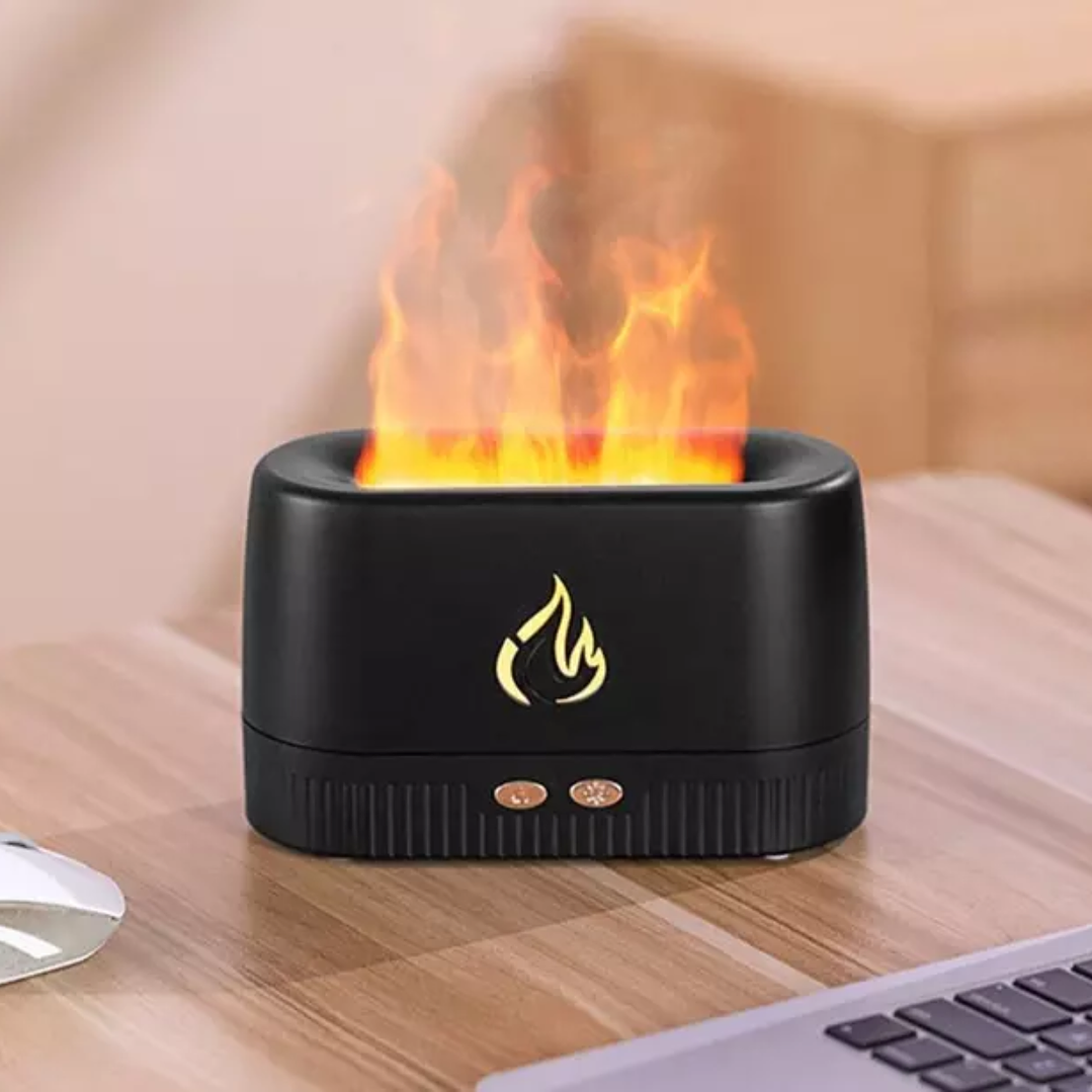 Humidificador Difusor de Aroma Efecto Llama de Fuego 1