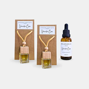 Set 2 Difusor de Auto + Refill
