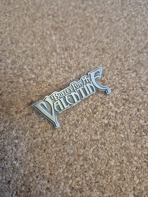 Pin Bullet For My Valentine - Metal Logo (Double Clutch)