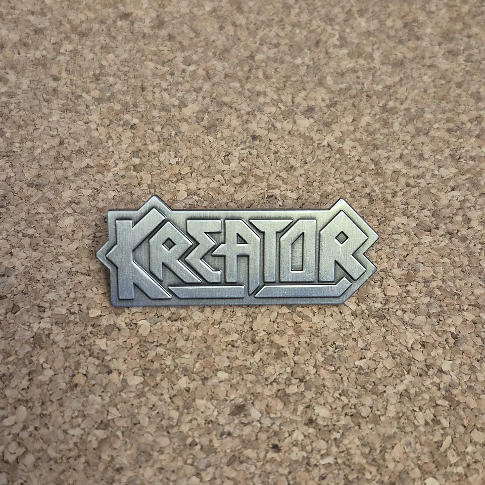 Pin Kreator - Metal Logo (Double Clutch) 1