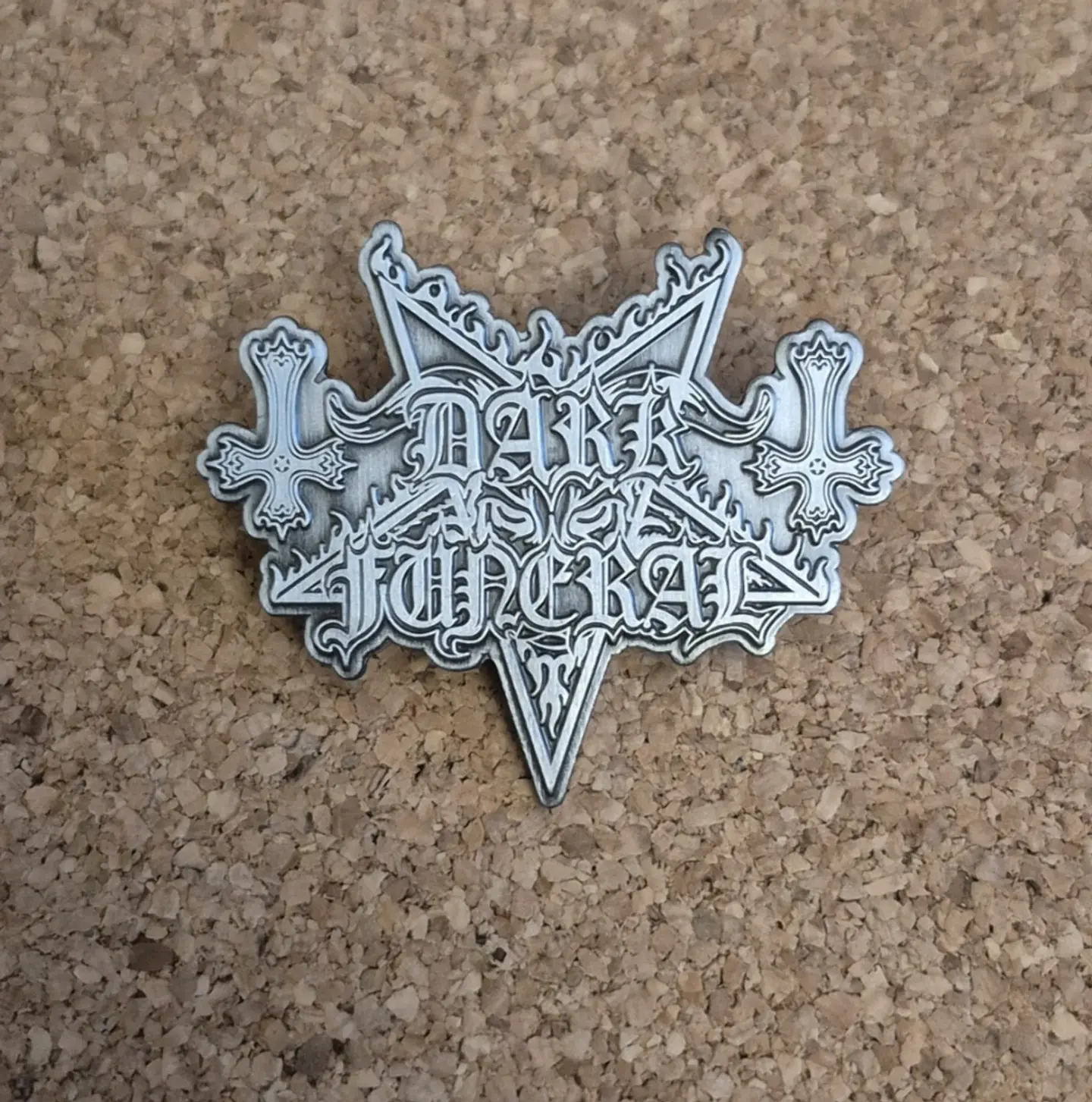 Pin Dark Funeral - Metal Logo (Double Clutch) 2