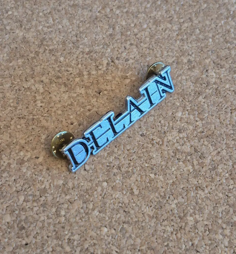 Pin Delain - Metal Logo (Double Clutch) 1