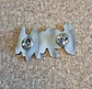 ​Pin Gojira - Metal Logo Silver Edition (Double Clutch) - thumbnail 3