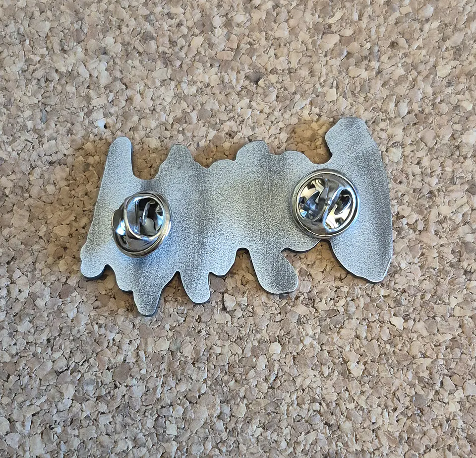 ​Pin Gojira - Metal Logo Silver Edition (Double Clutch) 3