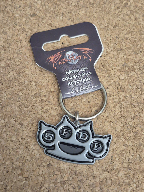 Porta-chaves Five Finger Death Punch - Brass Knuckles Logo (Razamataz)