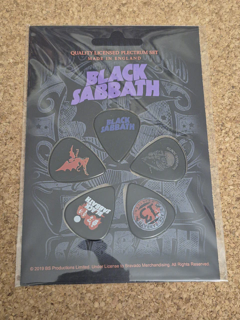 Black Sabbath - Plectrum Set (Made in England)