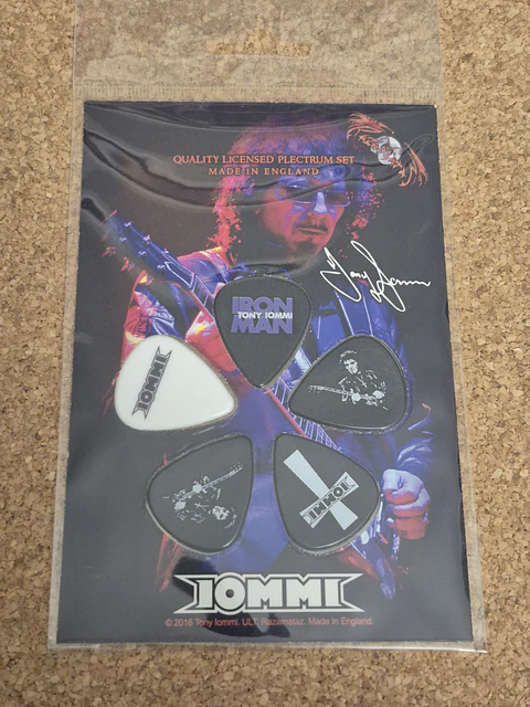 Black Sabbath - Plectrum Set "Tony Iommi Signature" (Made in England)