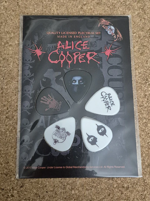 Alice Cooper - Plectrum Set "School's Out" (Made in England)