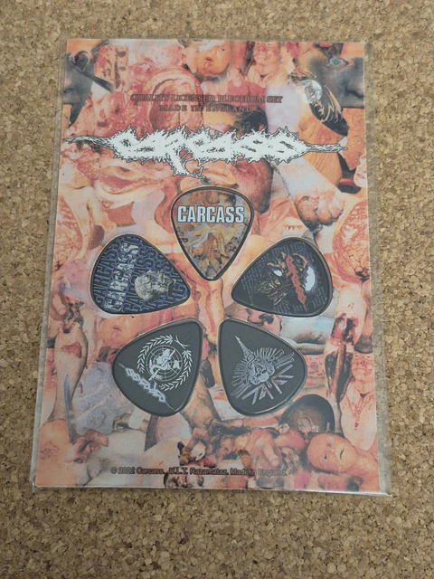 Carcass - Plectrum Set "Medical Steel" (Made in England)