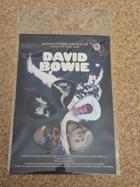 David Bowie - Plectrum Set "The Starman" (Made in England)