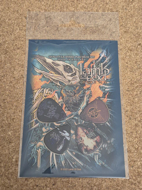 Lamb of God - Plectrum Set "Omens" (Made in England)