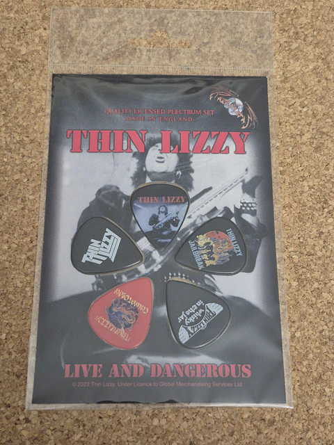 Thin Lizzy - Plectrum Set "Live and Dangerous" (Made in England)