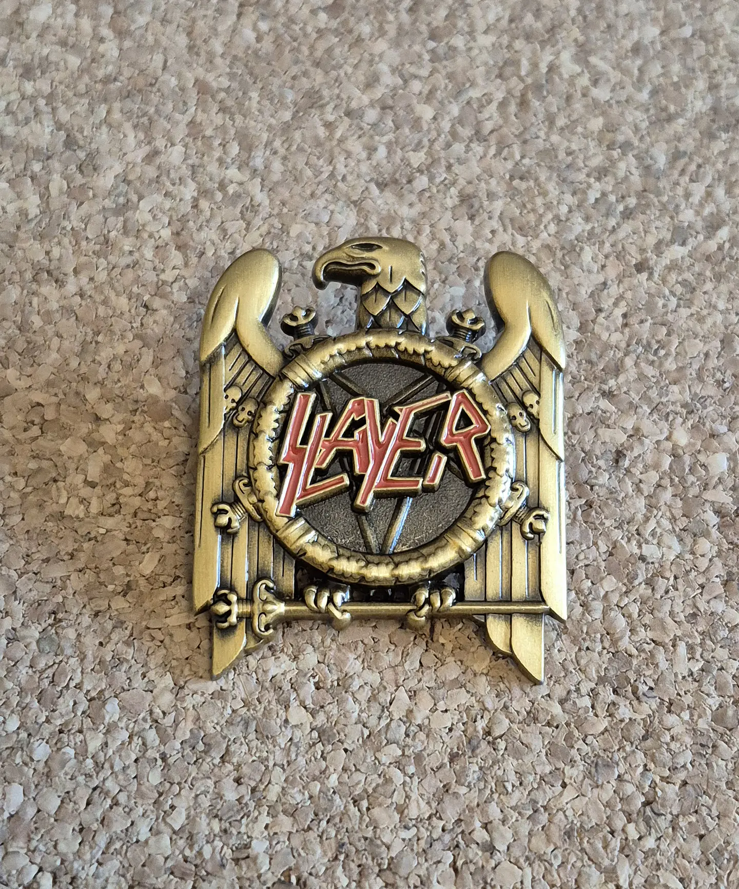 Pin Slayer - Metal Pin Eagle Logo (Double Clutch - Gold Edition) 1