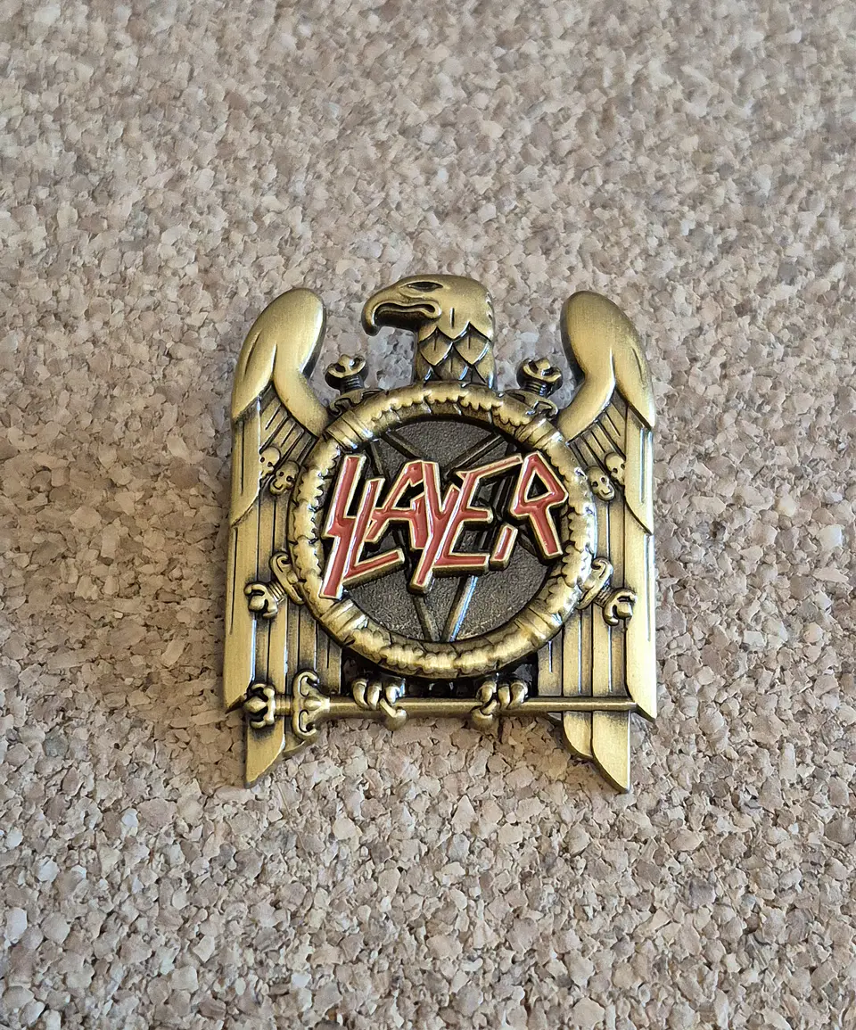 Pin Slayer - Metal Pin Eagle Logo (Double Clutch - Gold Edition) 1