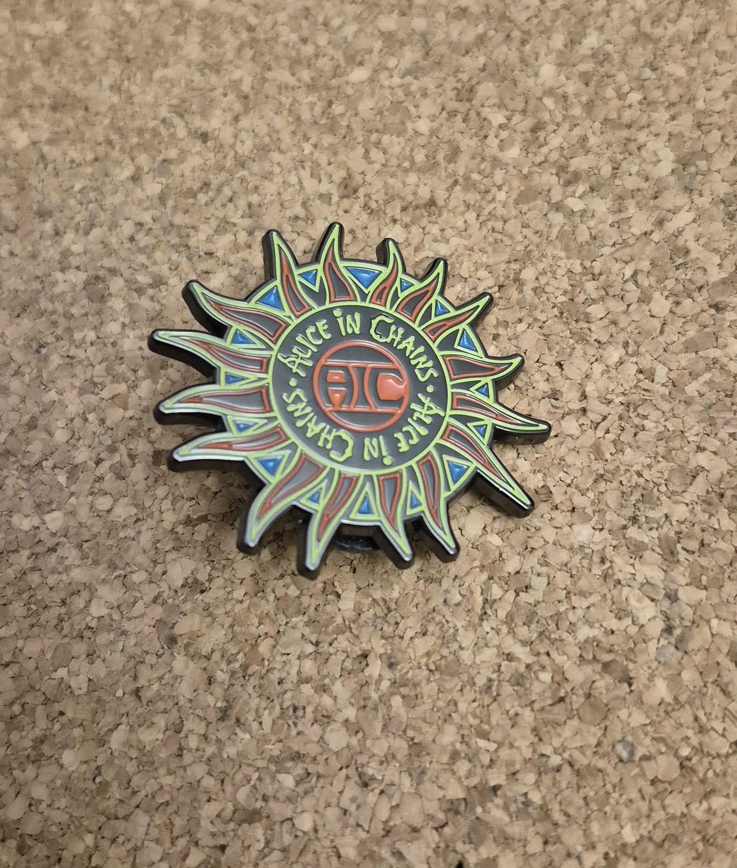 Pin Alice in Chains - Sun Logo (Double Clutch) 1