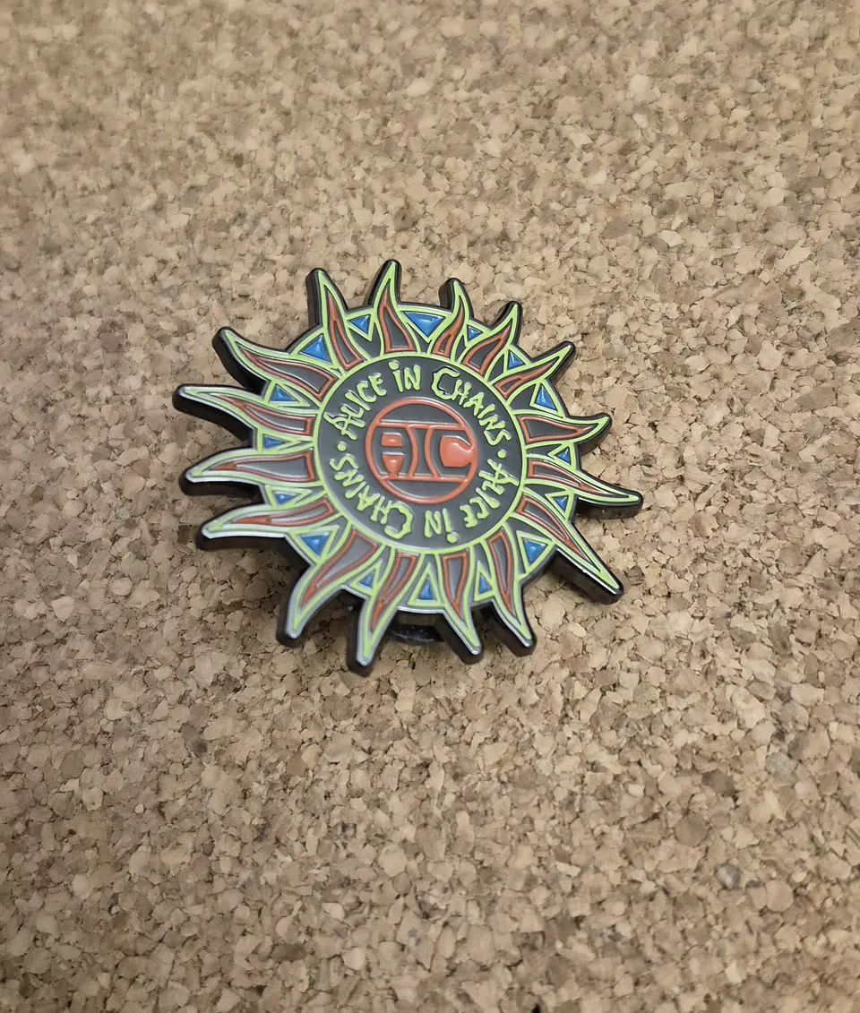 Pin Alice in Chains - Sun Logo (Double Clutch) 1