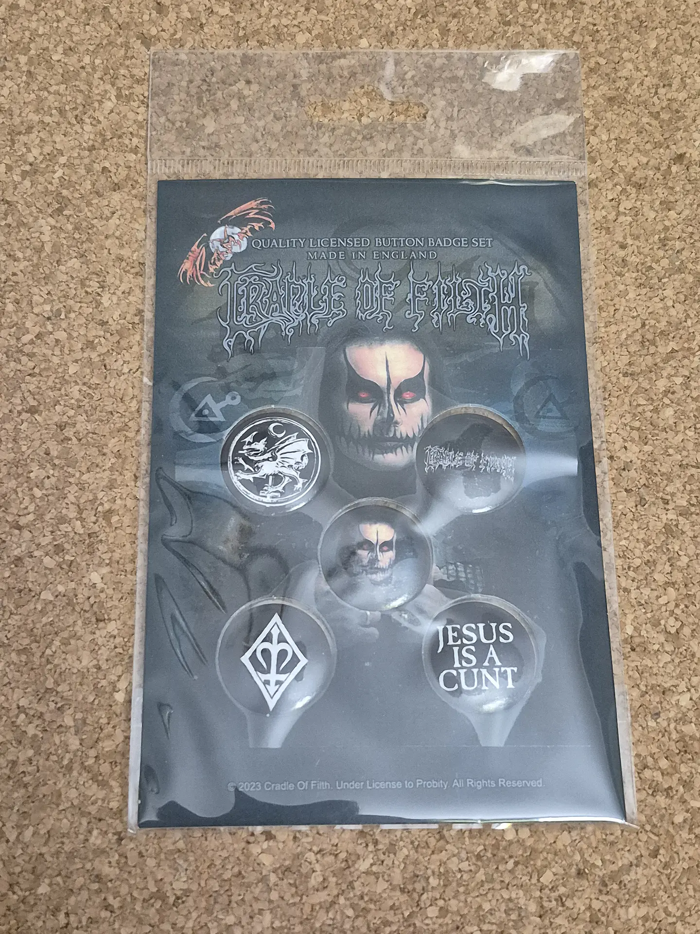 Cradle of Filth - Badge Set Oficial (Pack de 5 Pins) 1