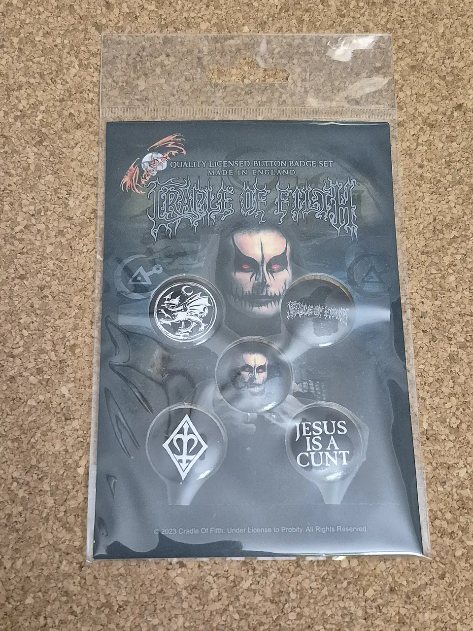 Cradle of Filth - Badge Set Oficial (Pack de 5 Pins) 1