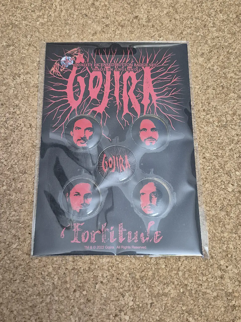 Gojira - Badge Set Oficial 