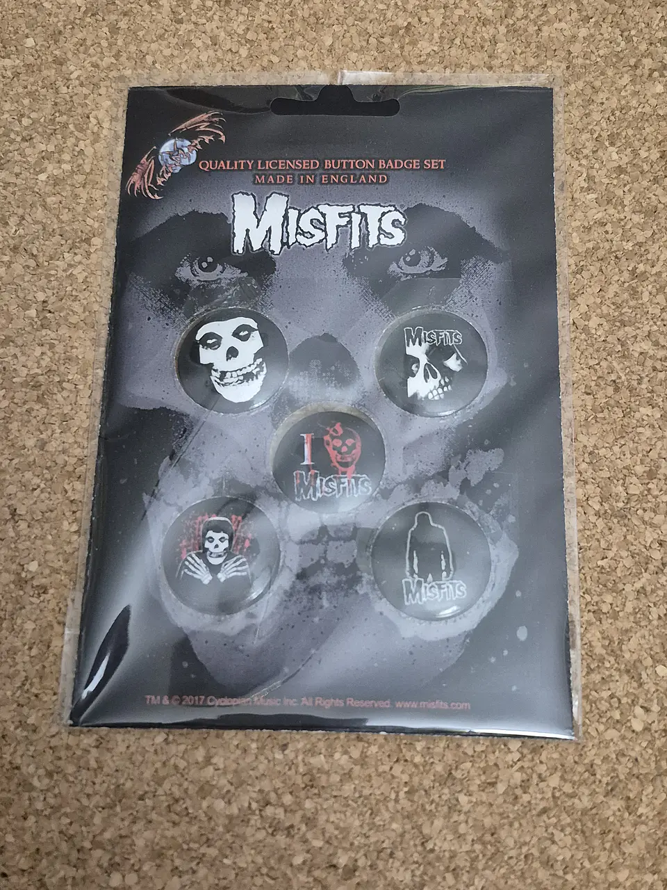 Misfits - Badge Set Oficial (Pack de 5 Pins) 1