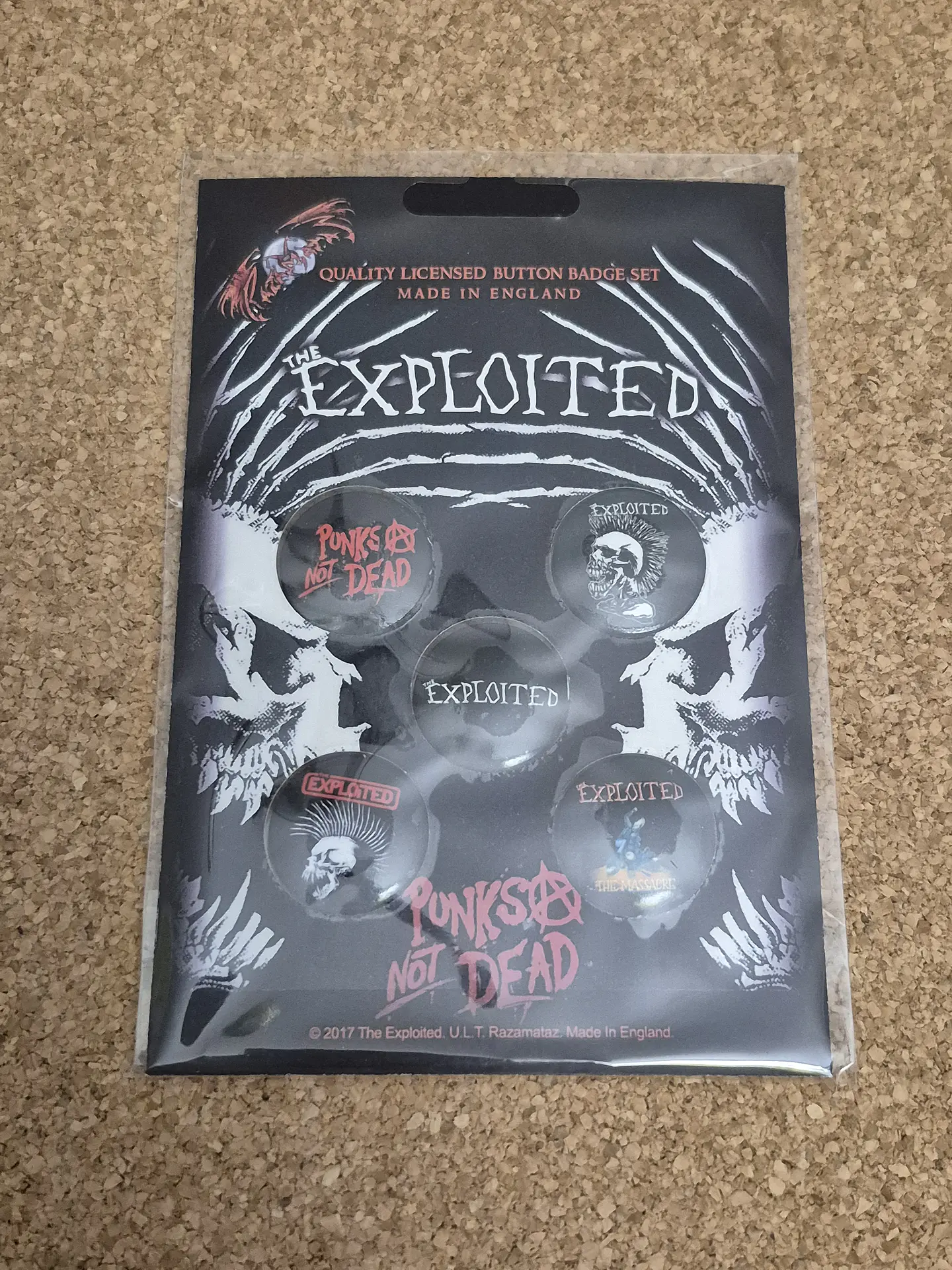 The Exploited - Badge Set Oficial (Pack de 5 Pins) 1
