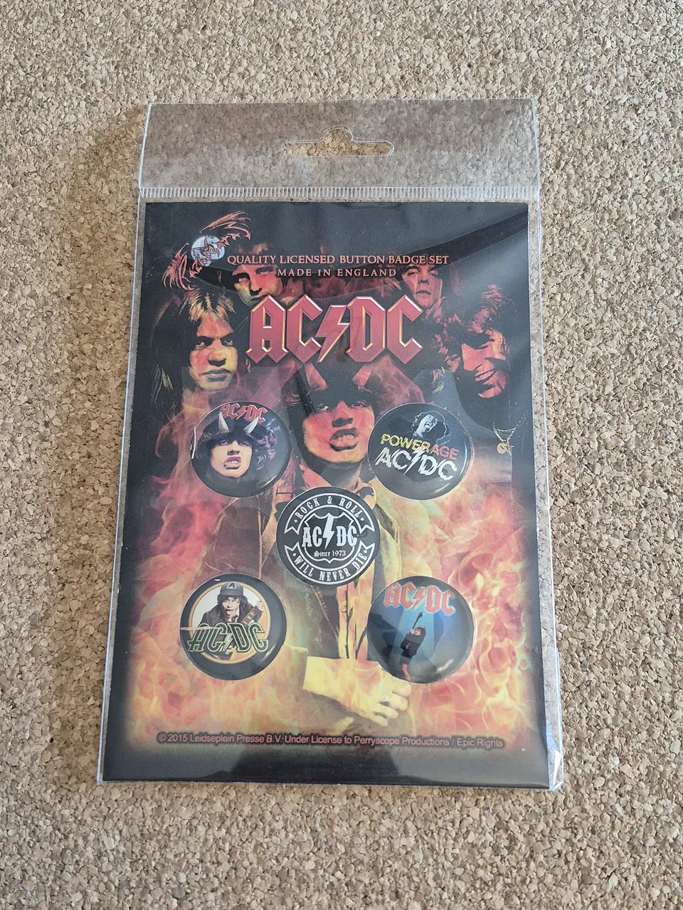 AC/DC - Badge Set Oficial (Pack de 5 Pins) 1