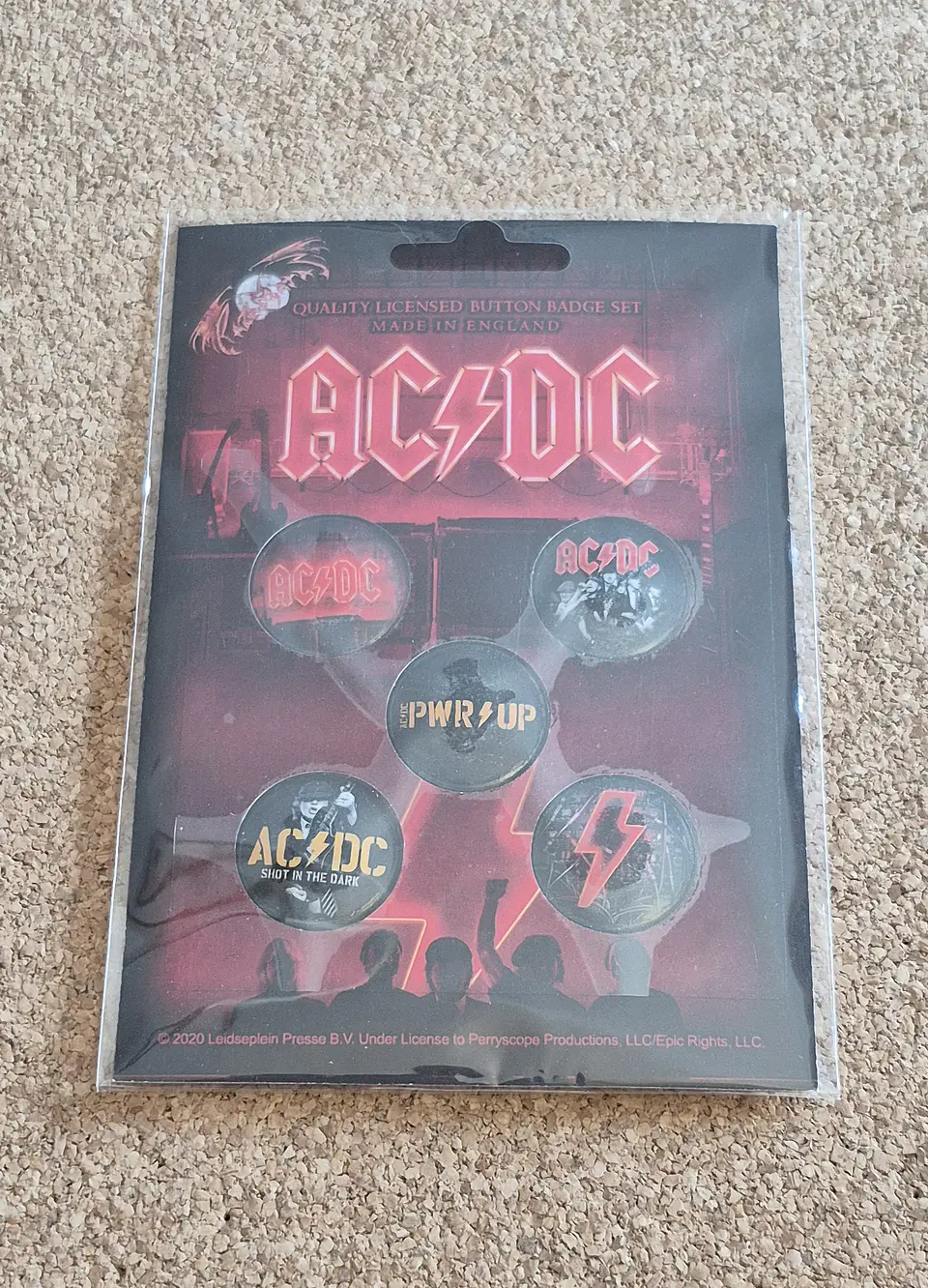AC/DC - Badge Set Oficial 