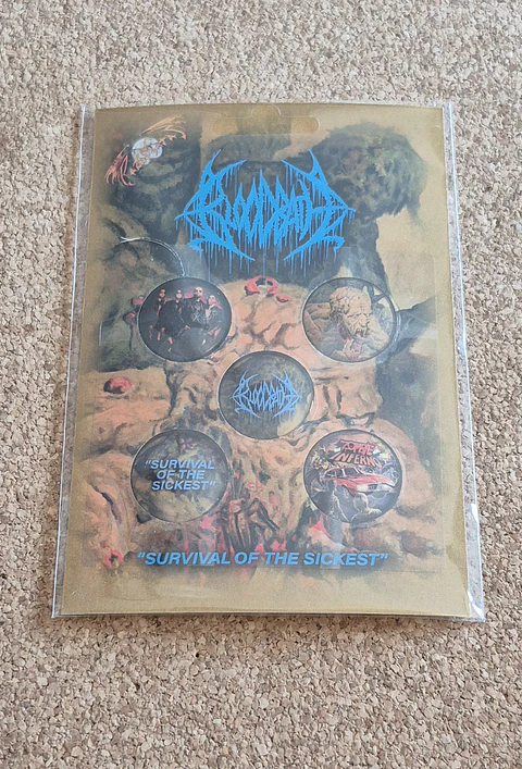 Bloodbath - Badge Set Oficial "Survival of the Sickest" (Pack de 5 Pins)
