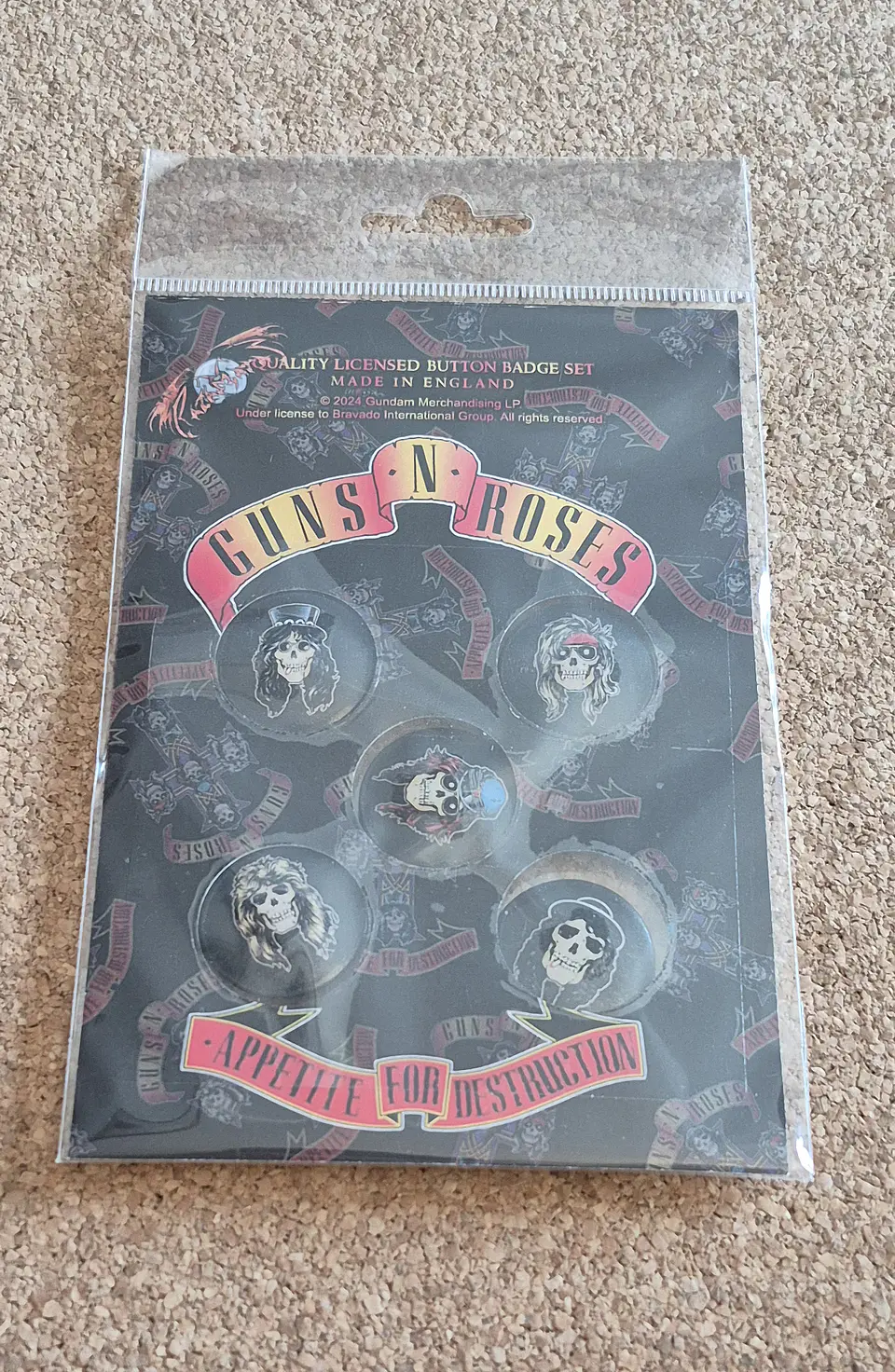 ​Guns N' Roses - Badge Set Oficial 