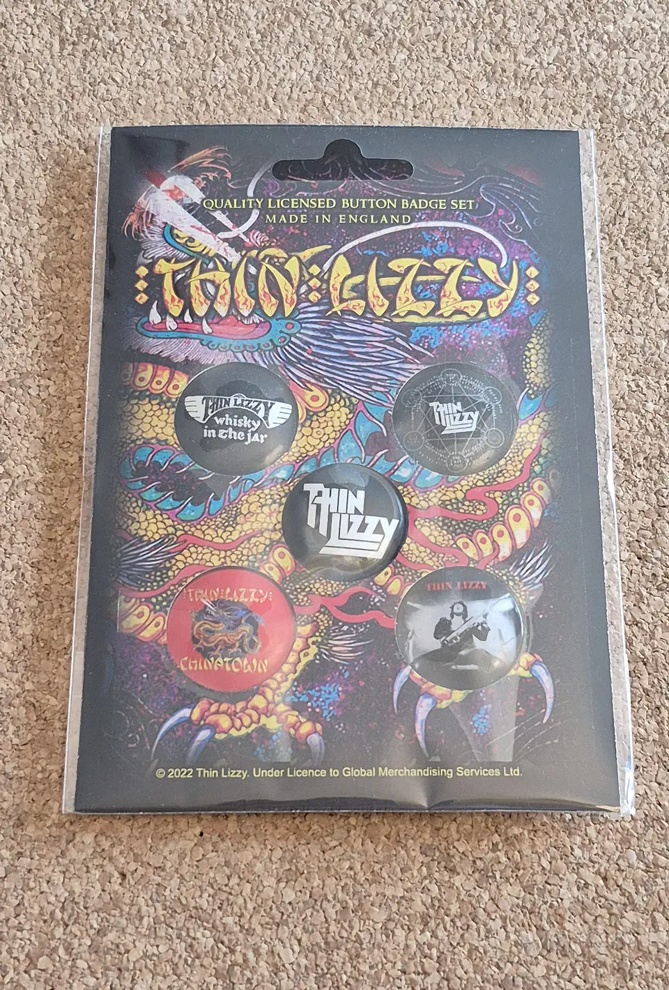 Thin Lizzy - Badge Set Oficial (Pack de 5 Pins) 1