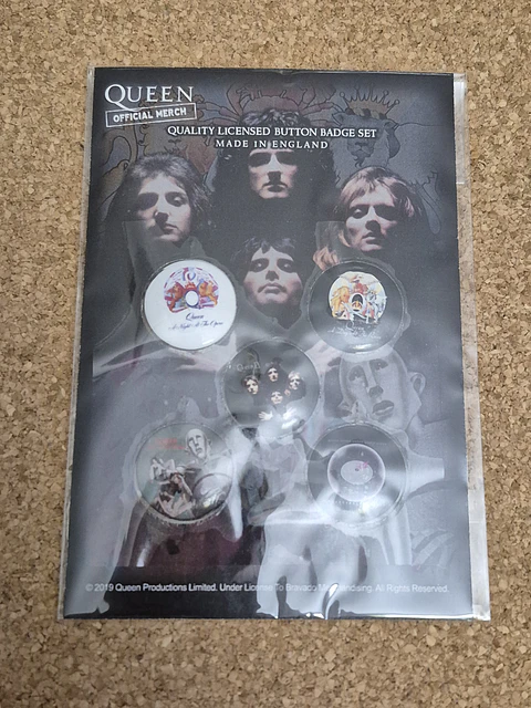 Queen - Badge Set Oficial "Early Album" (Pack de 5 Pins)