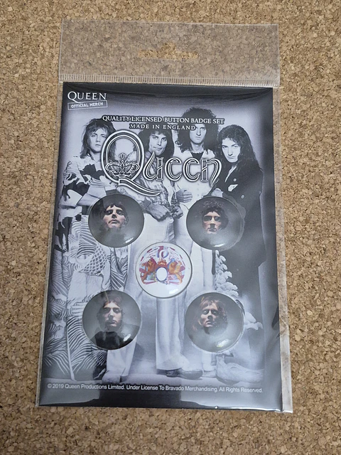 ​Queen - Badge Set Oficial "Faces" (Pack de 5 Pins)