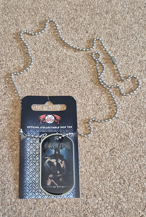 Colar Dog Tag Cradle of Filth - Hammer of the Witches (Official)