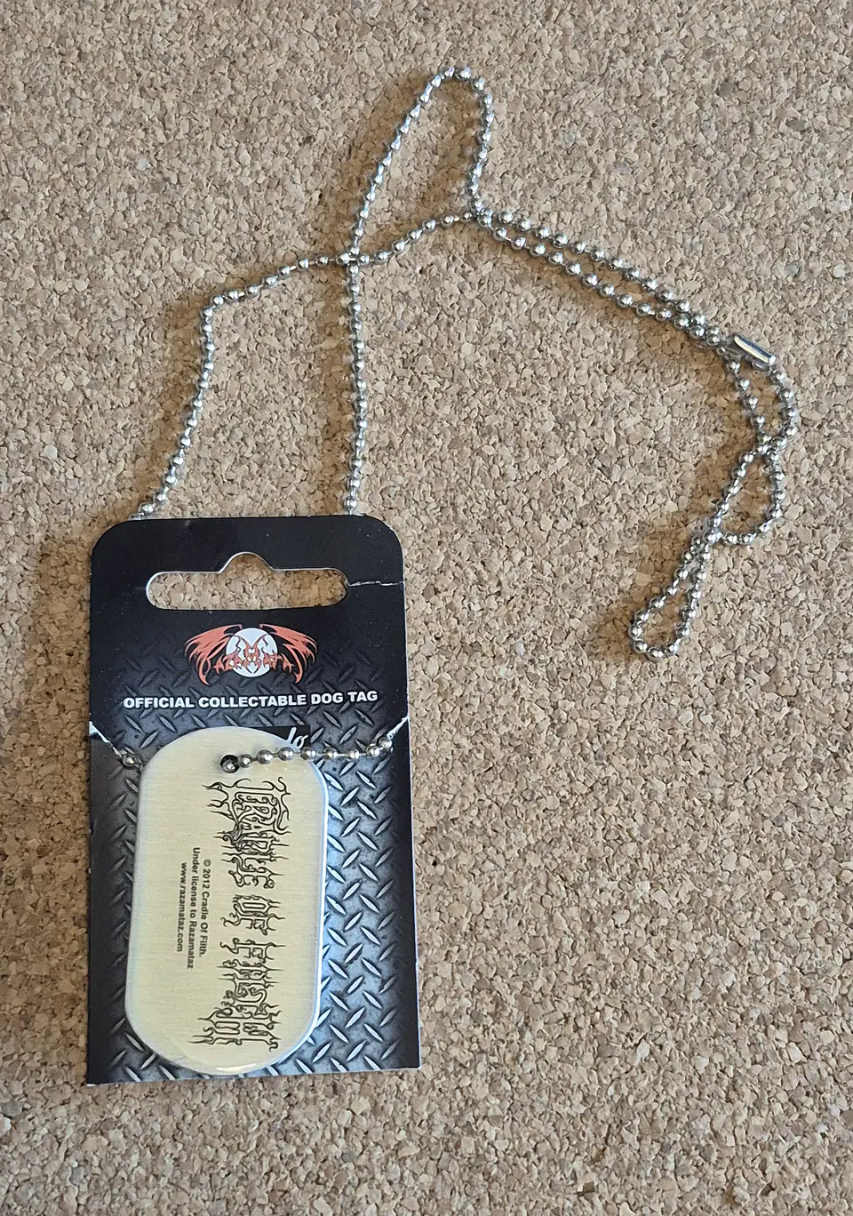 Colar Dog Tag Cradle of Filth - Darkly, Darkly, Venus Aversa (Official) 1