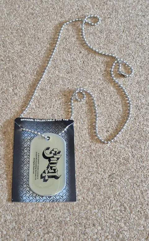 Colar Dog Tag Ghost - Meliora Era (Official)