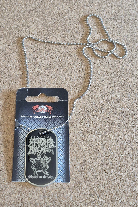 Colar Dog Tag Morbid Angel - Blessed are the Sick (Official)