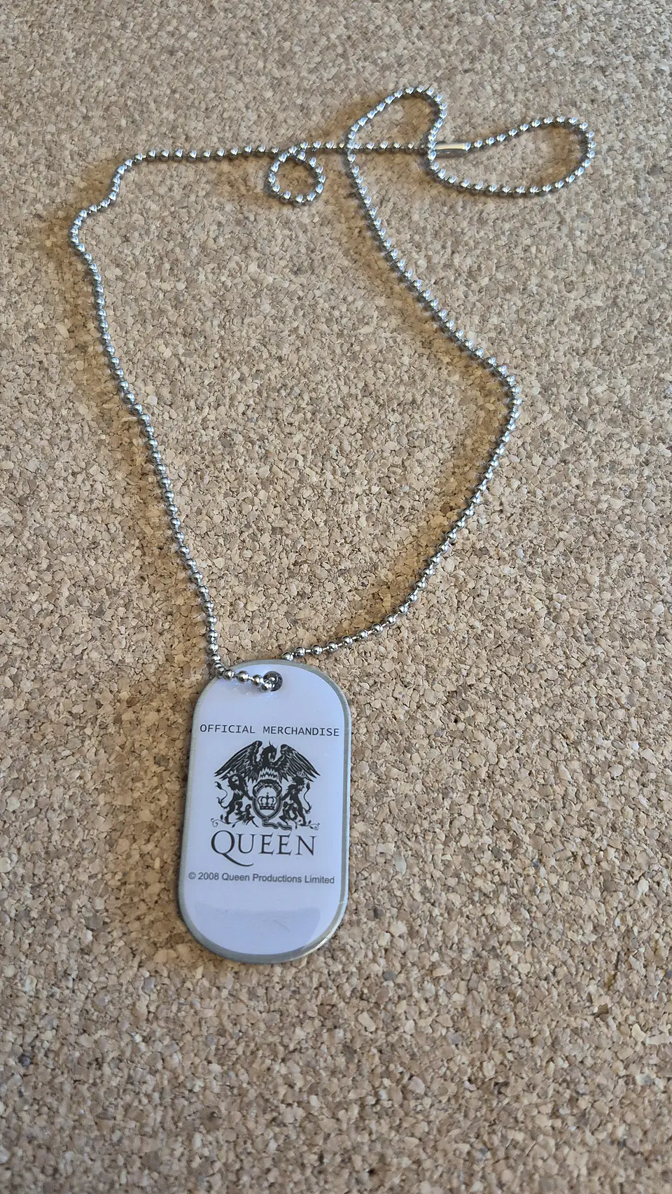 Colar Dog Tag Queen - Freddie Mercury Live (Official) 1