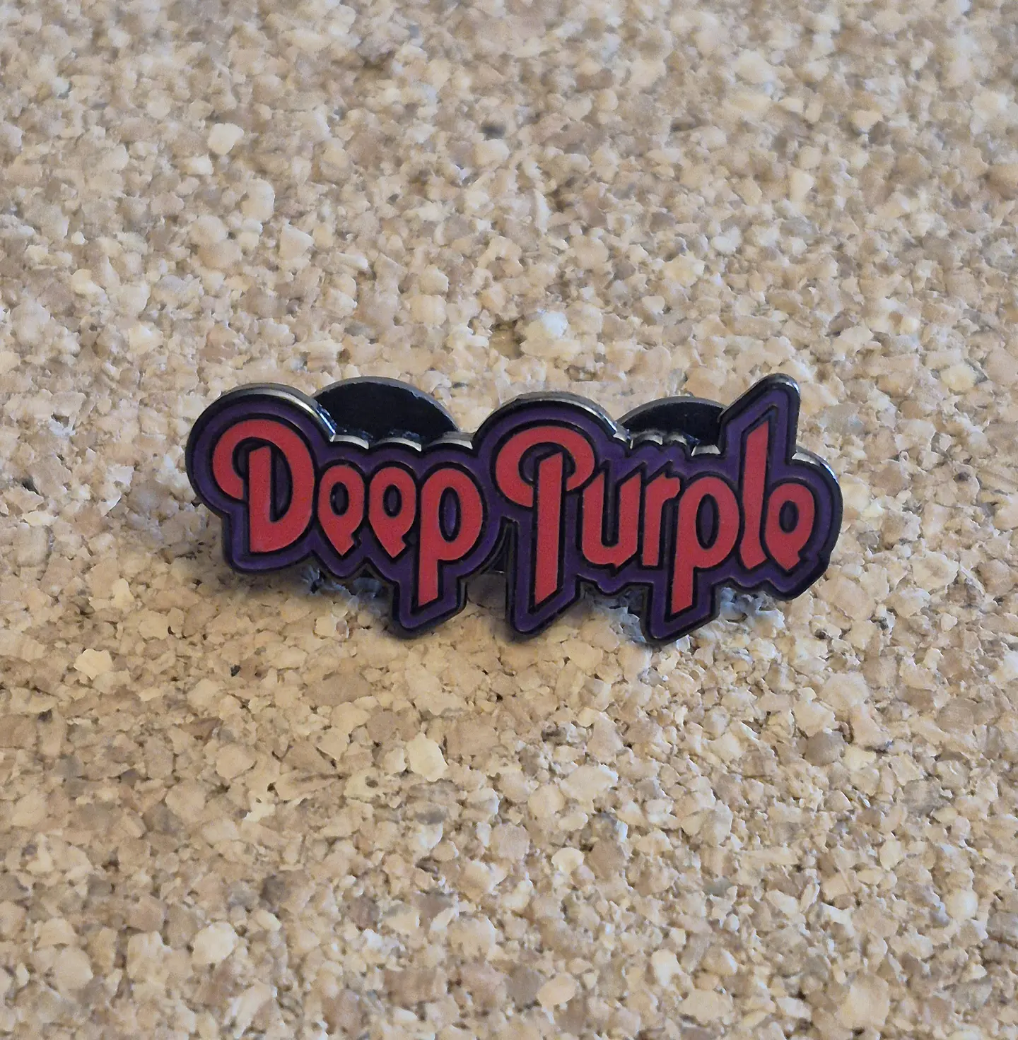 Pin Deep Purple - Classic Logo (Double Clutch)  1