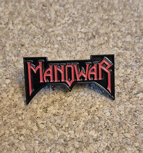 Pin Manowar - Classic Logo (Double Clutch)