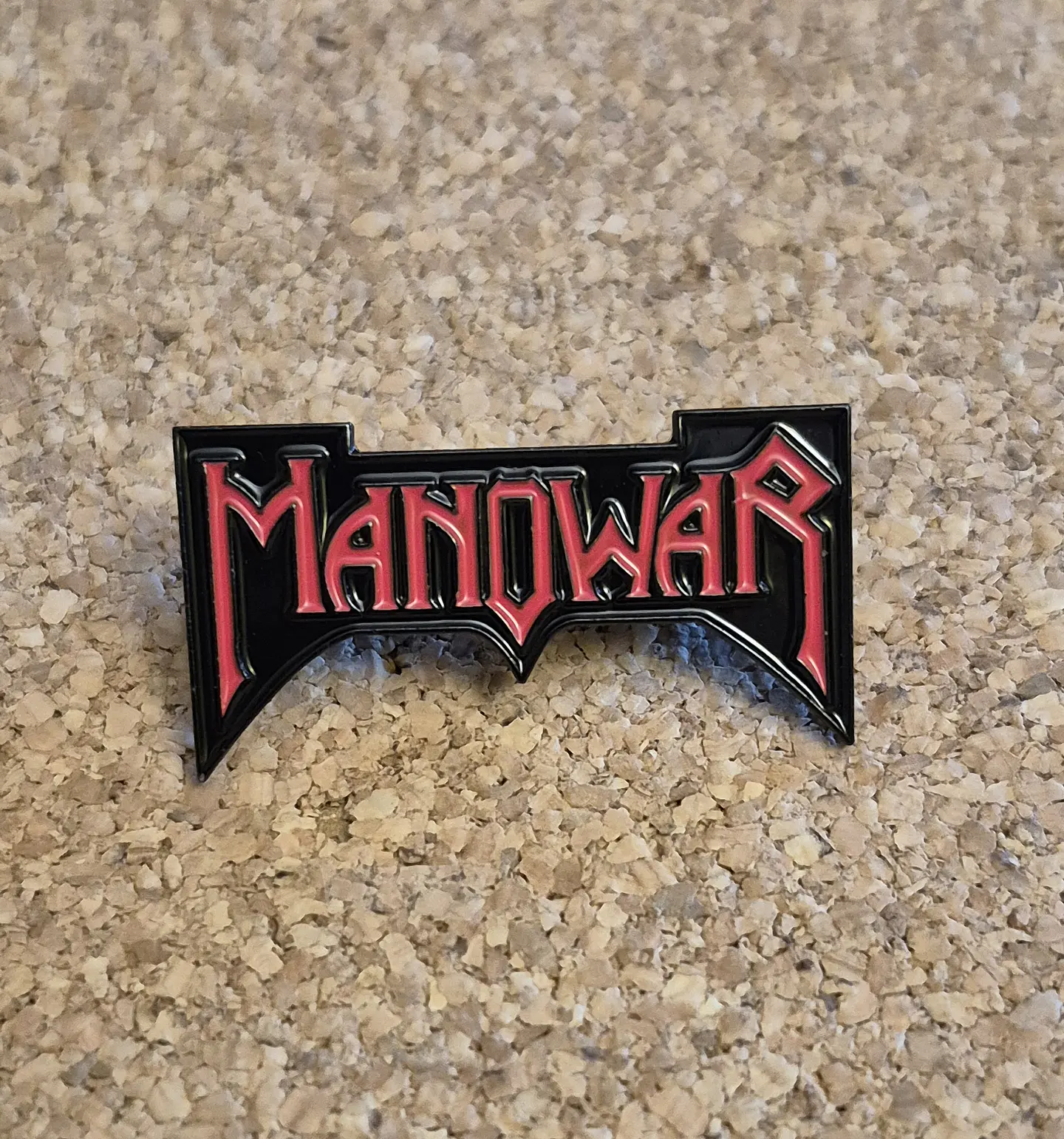 Pin Manowar - Classic Logo (Double Clutch) 1