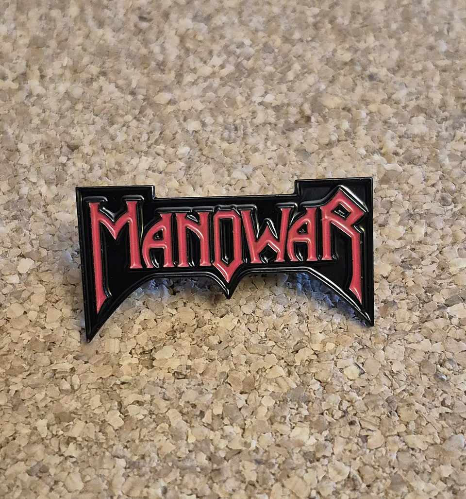 Pin Manowar - Classic Logo (Double Clutch) 1