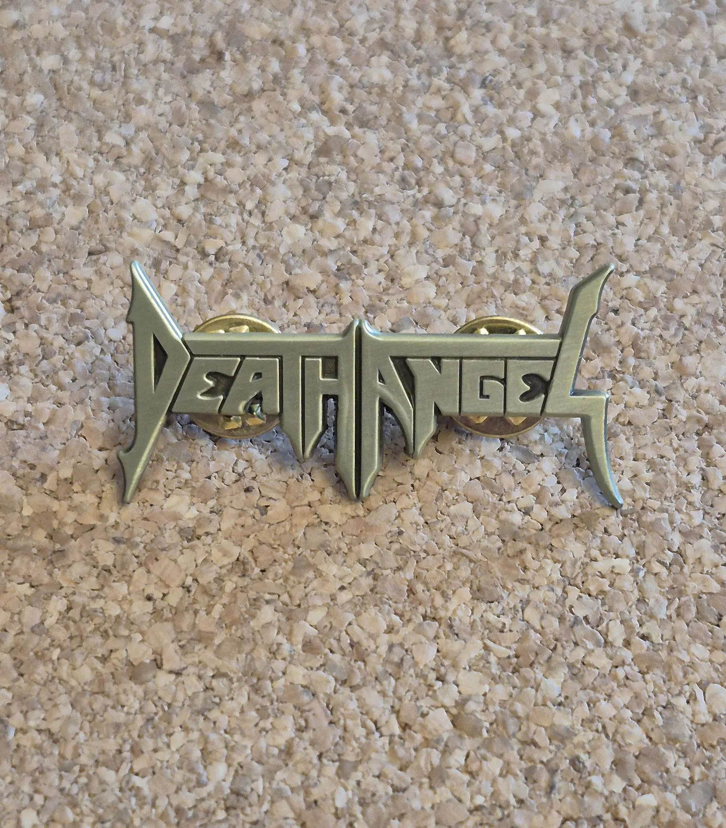 Pin Death Angel - Classic Logo (Gold Edition / Double Clutch) 1