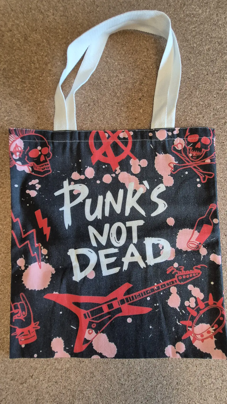 Tote Bag Punk's Not Dead - Street Culture Edition 🤘🎸⚡ 1