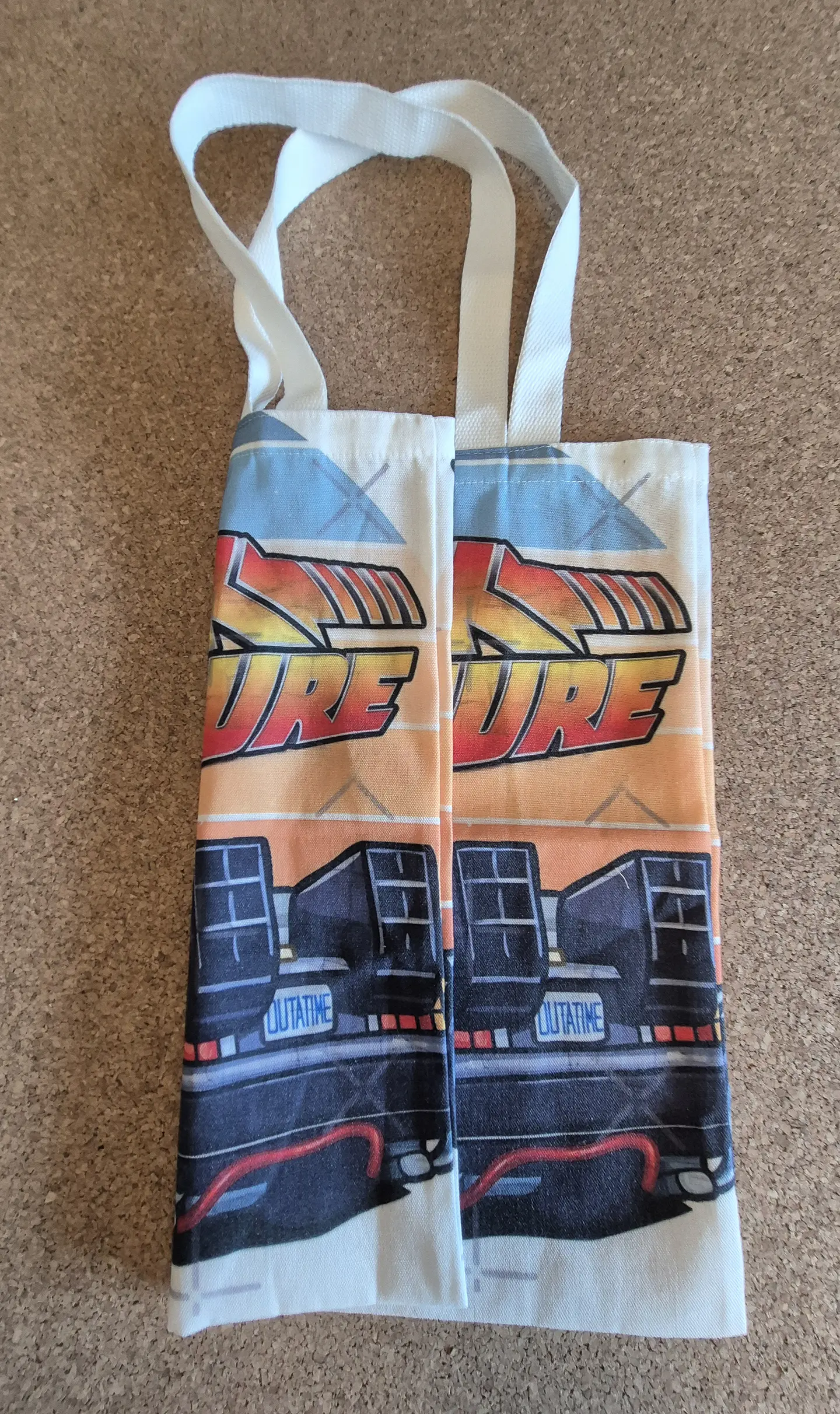 Tote Bag Back to the Future - Time Machine Edition 🏎️⚡🕰️ 2