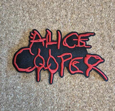 Alice Cooper Patch – Embroidered (Iron-on) 2 Modelos