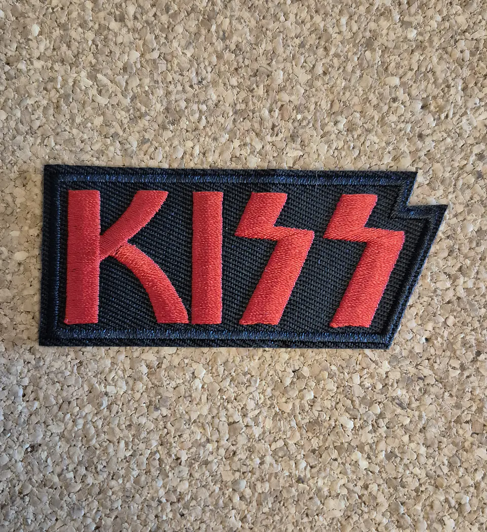 Kiss Logo Patch - Embroidered (Iron-on) 1